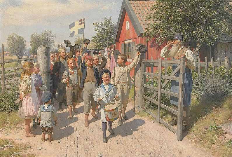 august malmstrom The old and the young Sweden